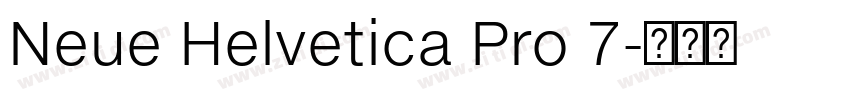 Neue Helvetica Pro 7字体转换